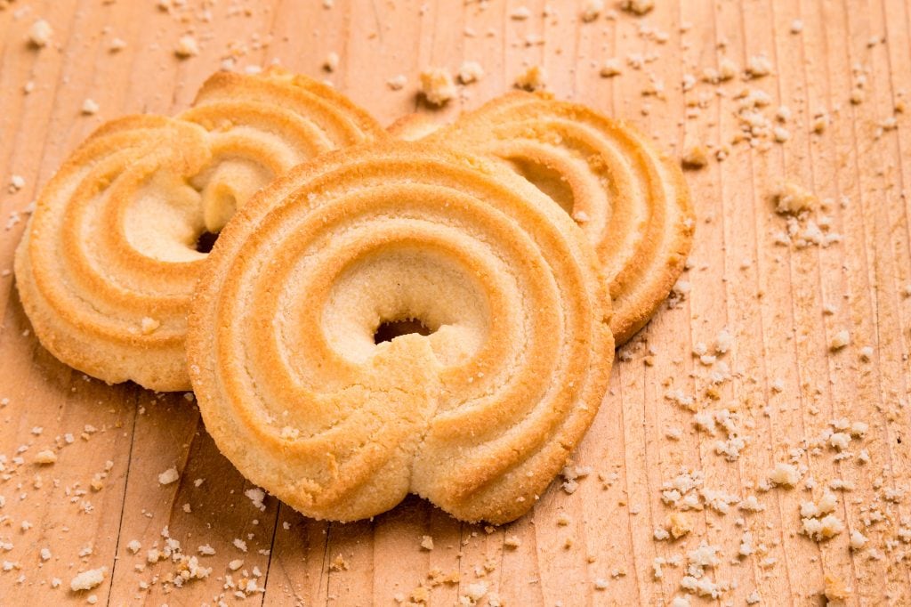 Vaniljekranse or Danish Butter Cookies